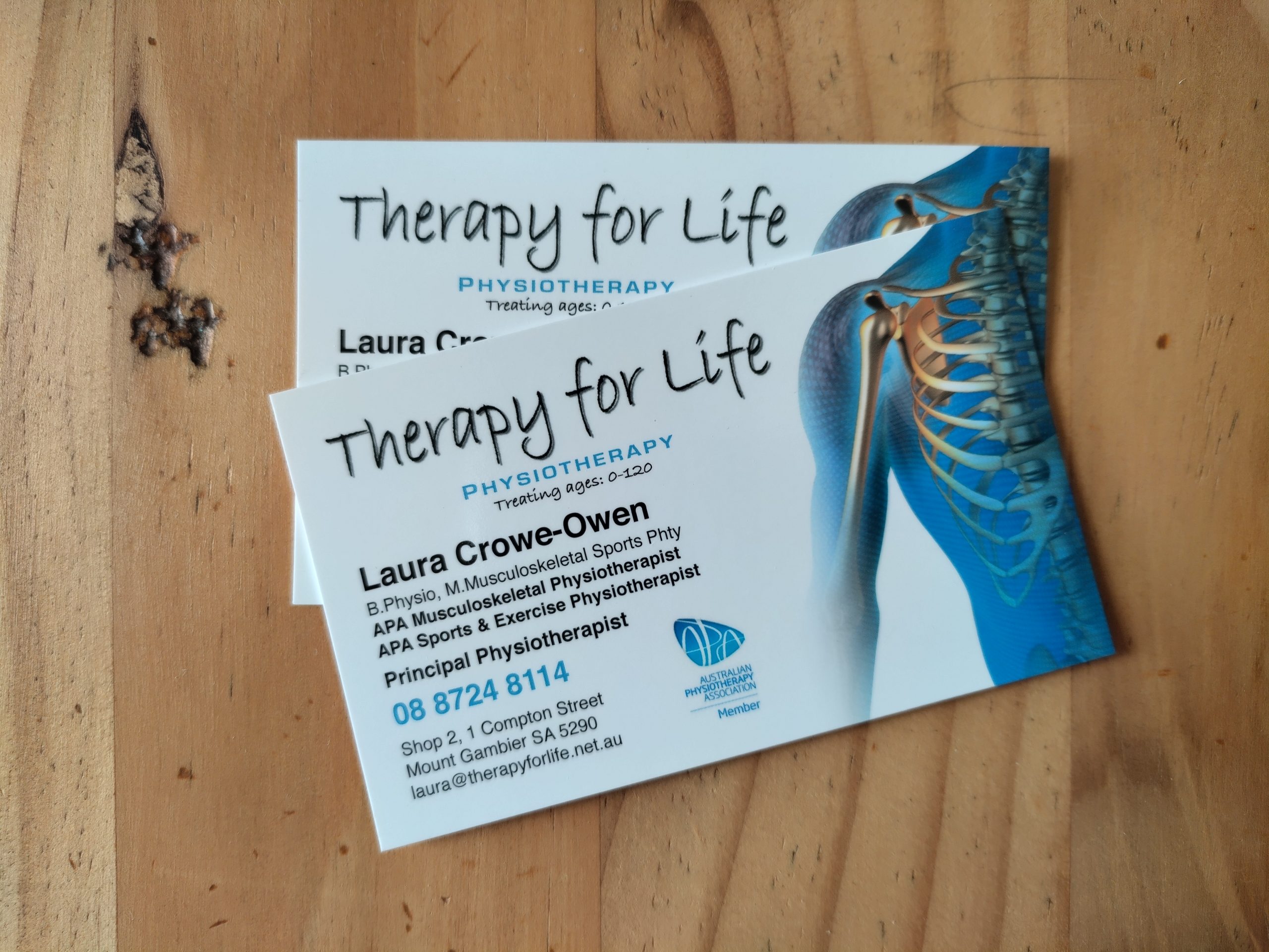 Printing & Graphic Design Therapy For Life - Business Cards